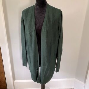 Dark green cardigan